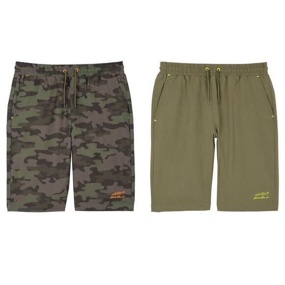 EDDIE BAUER 2 Pack Boys Hybrid Versatile Shorts Great For Swim or Play - Picture 7 of 7